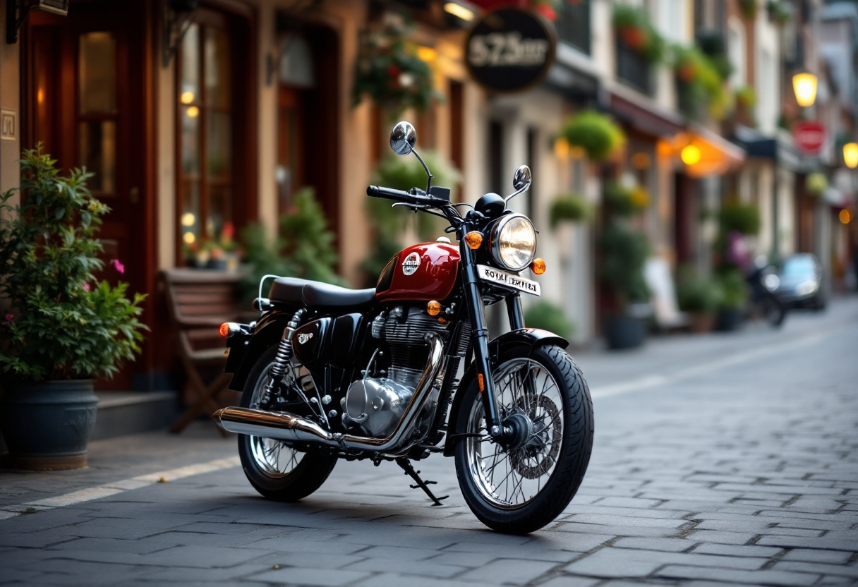 Royal Enfield Classic 350 2025 in primo piano