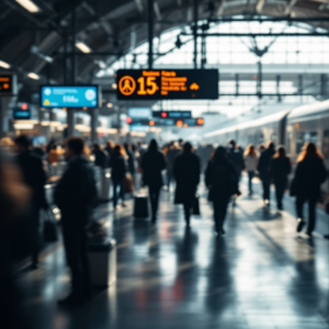 Manifestazione per lo sciopero ferroviario del 25-26 gennaio