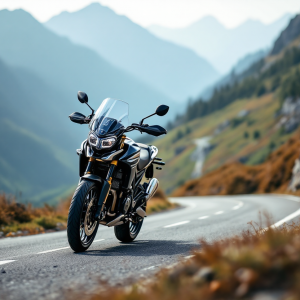 Triumph Tiger Sport 800 2025 in azione su strada