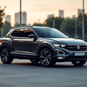 Volkswagen T-Roc Convertibile in un paesaggio urbano