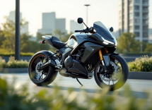 Yamaha FZ-X Hybrid in movimento su strada