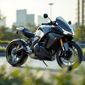 Yamaha FZ-X Hybrid in movimento su strada