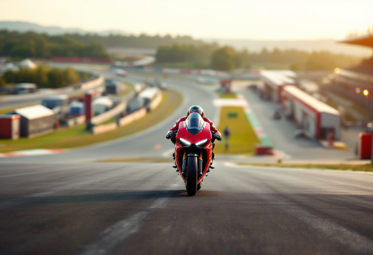 Alex Marquez in sella alla Ducati GP24 durante una gara