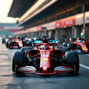 Immagine del blackout durante la gara di Formula 1 in Bahrain