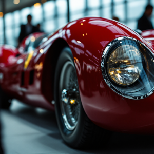 Ferrari 250 LM in esposizione, simbolo di eccellenza automobilistica