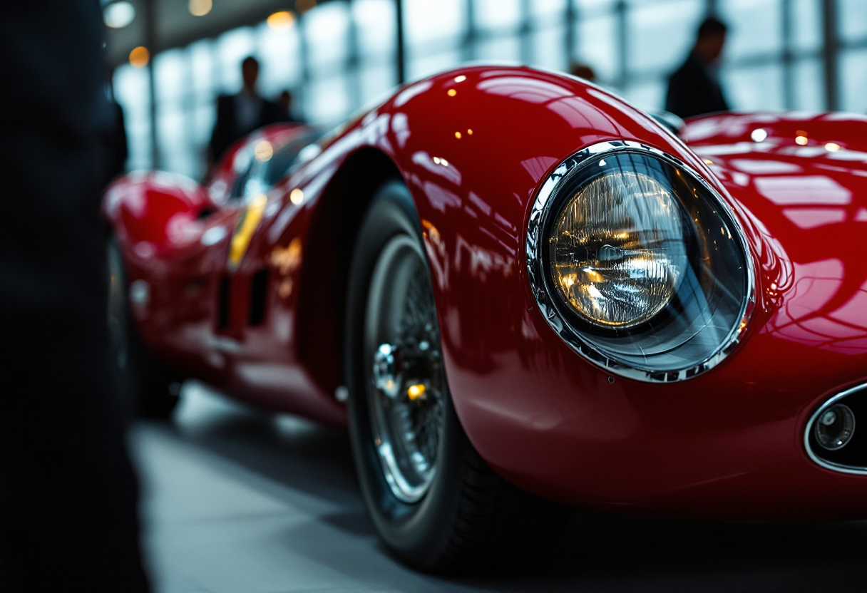 Ferrari 250 LM in esposizione, simbolo di eccellenza automobilistica