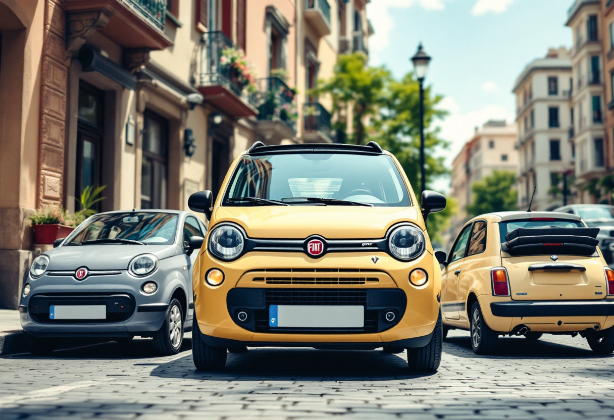 Fiat Panda, Pandina e Grande Panda a confronto