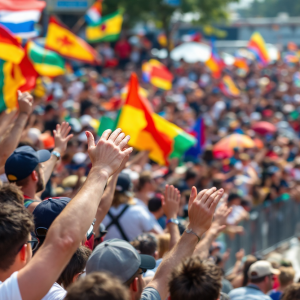 Gala di apertura della Formula 1 con pubblico in festa