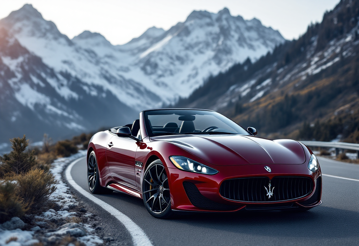 Maserati GranCabrio 490 CV in un elegante contesto