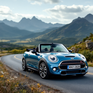 Mini Cooper Cabrio 2025 in movimento su strada