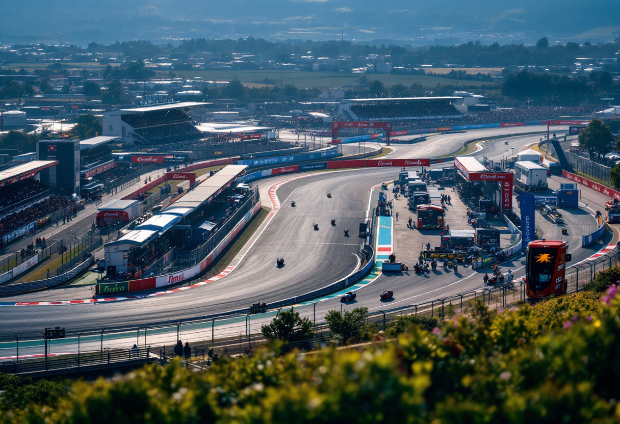 Piloti MotoGP in azione durante il test di Sepang 2025