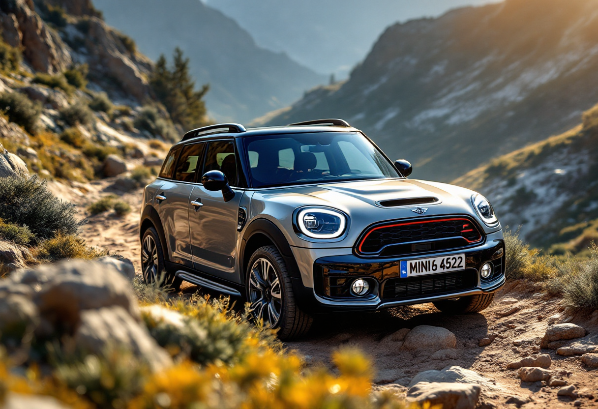 MINI Countryman su un terreno accidentato