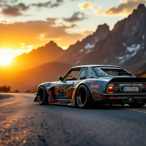 Peugeot 504 in azione a Pikes Peak