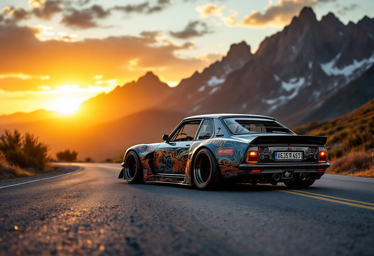 Peugeot 504 in azione a Pikes Peak