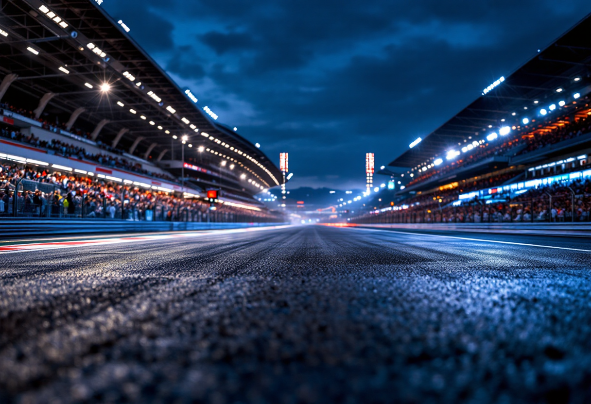 Immagine di una presentazione iconica della Formula 1