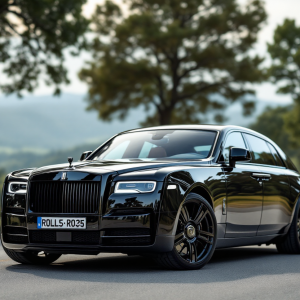 Rolls-Royce Spectre Black Badge in un ambiente elegante