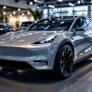 Tesla Model Y 2025 in un elegante restyling