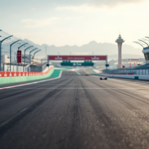 Piloti di Formula 1 in azione durante i test a Sakhir