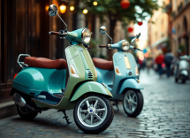 Nuove Vespa Primavera e Sprint 2025 in esposizione