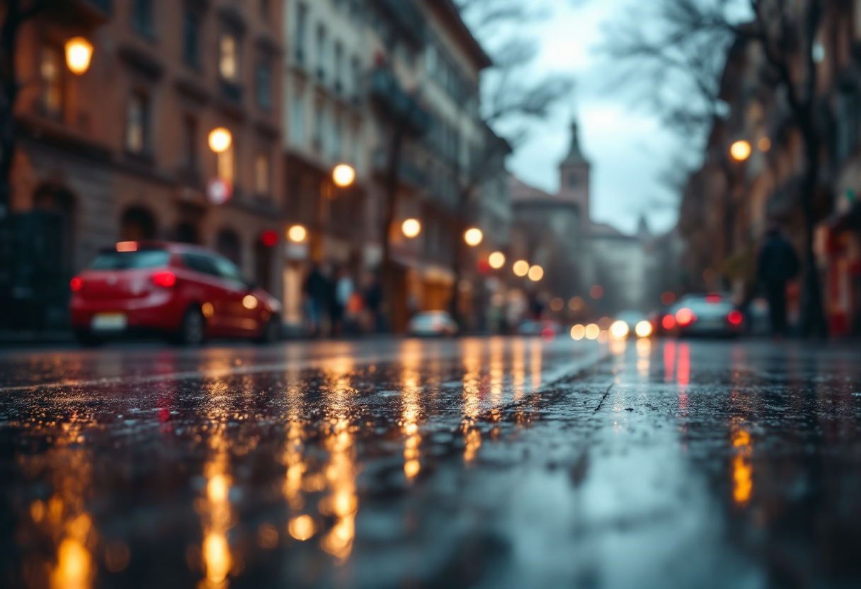 Immagine allerta meteo rossa a Bologna