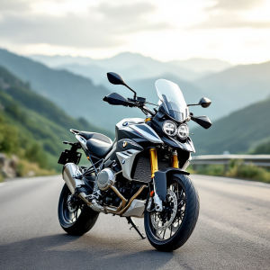 BMW F 900 XR in azione su strada