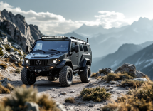 Camper Armadillo Crawler S su base Unimog in natura