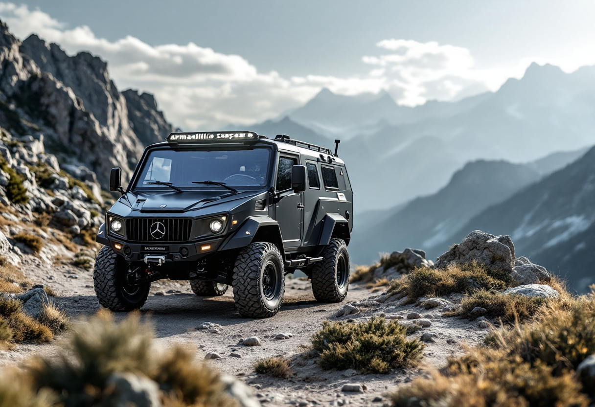 Camper Armadillo Crawler S su base Unimog in natura