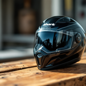 Casco Shark Aeron per motociclisti in azione