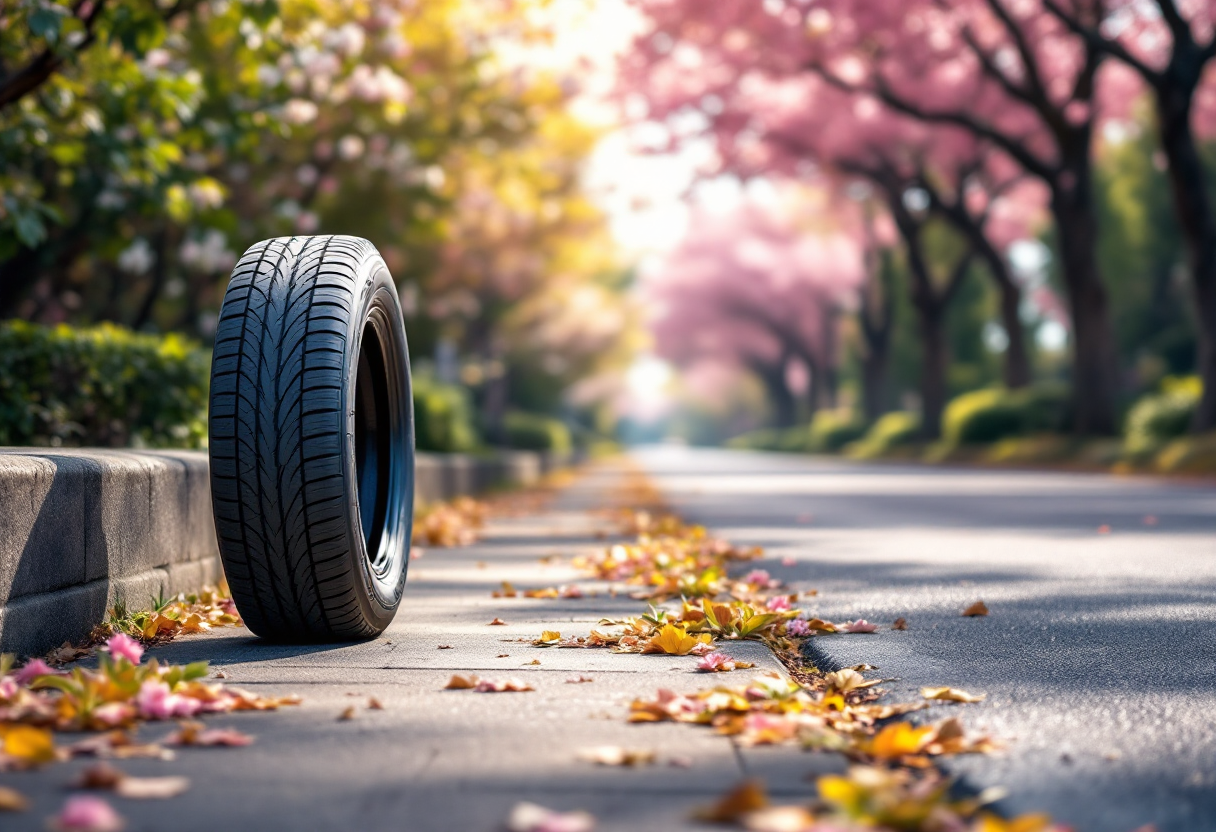 Gomme estive in primo piano con dettagli sulla durata