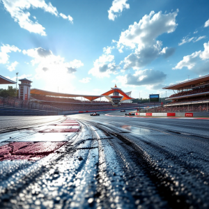 Ferrari in azione durante le prove libere del GP d'Australia