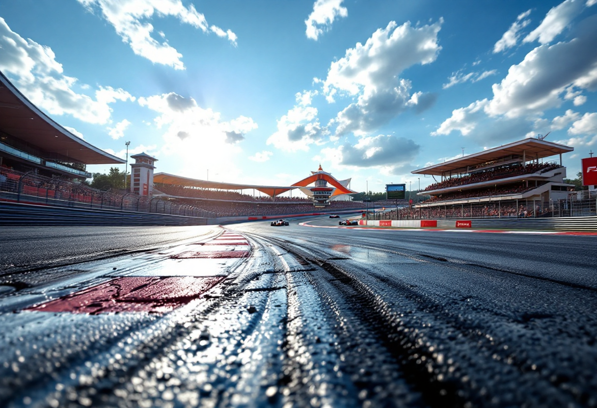 Ferrari in azione durante le prove libere del GP d'Australia