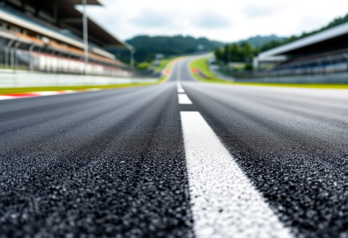 Vista panoramica del circuito di Buriram durante il GP della Thailandia