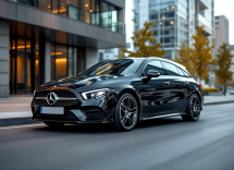 Mercedes CLA Shooting Brake in movimento su strada