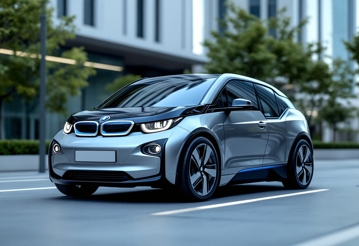 Immagine della nuova BMW i3 berlina con design innovativo