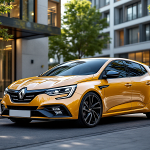 Renault Megane E-Tech Esprit Alpine in movimento