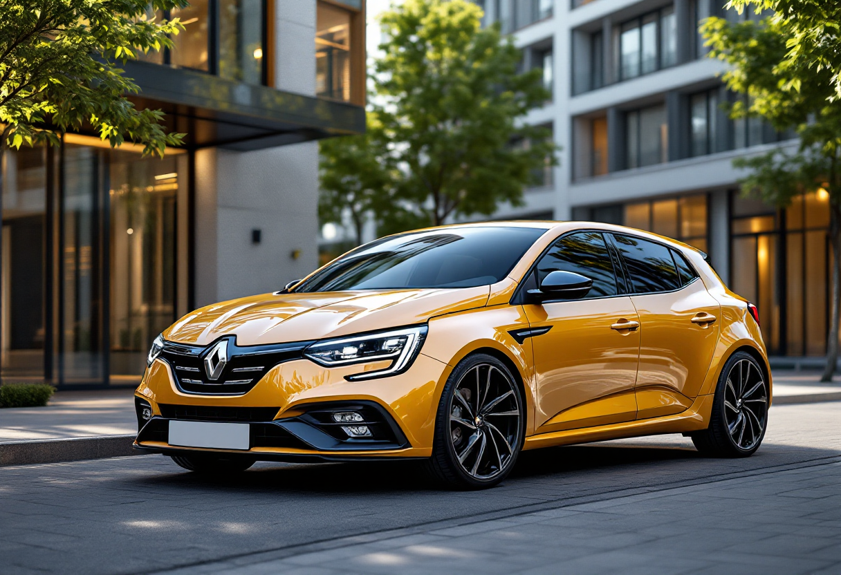 Renault Megane E-Tech Esprit Alpine in movimento