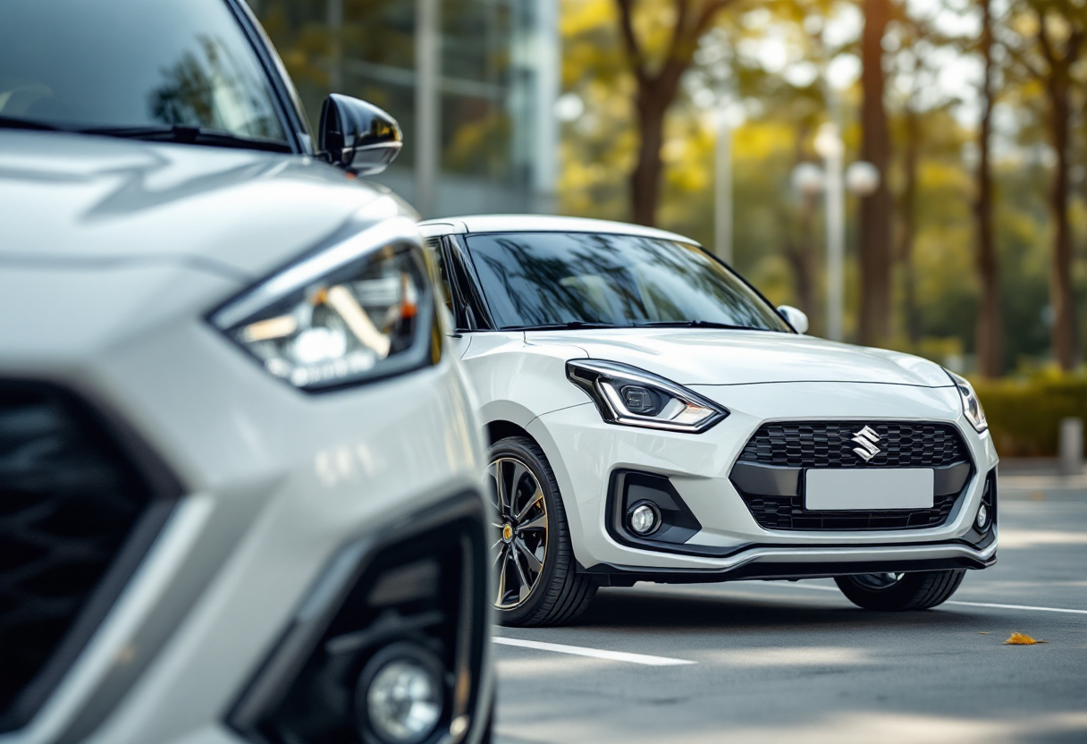 Suzuki Swift Hybrid Waku in un ambiente urbano