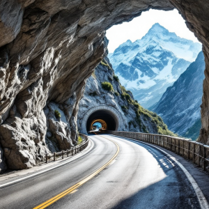 Panorama del Traforo del Monte Bianco con tariffe 2025