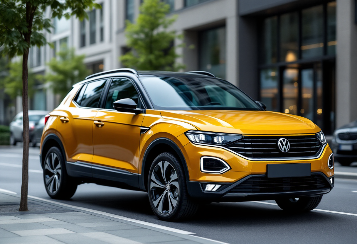 Nuova Volkswagen T-Roc 2025 con design moderno e motorizzazioni innovative